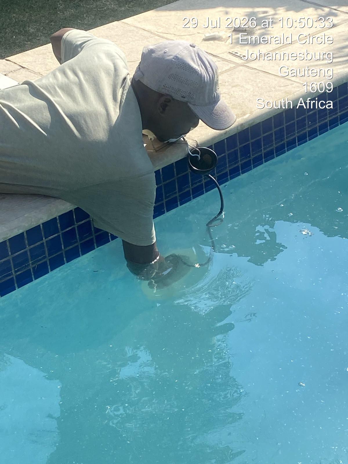 Swimming pool repair on the job 5